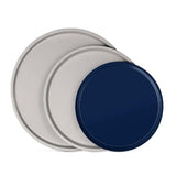 BAKKENMASTER Bakken Swiss Pizza Tray Set 3-Piece – Gray Ceramic Coating, Non-Stick, Round Steel Pizza Pans - Dishwasher Safe, Premium Bakeware for Home Cooking Heatly coating