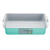 Enhance Your Cooking Experience with our Blue Roaster Pan - Aluminized Steel with Ceramic Non-Stick Coating, PFOA & PFAS Free. Non-Toxic, Heavy-Duty, Perfect Size for Various Bakings