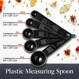 Precision Measuring Spoon Set - 5-Piece Stainless Steel Kit for Accurate Cooking & Baking - Easy Nesting, Dishwasher Safe - Essential Kitchen Tools