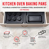 10-Piece Deluxe Non-Stick Bakeware Set – PFOA, PFOS & PTFE-Free