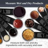 Precision Measuring Spoon Set - 5-Piece Stainless Steel Kit for Accurate Cooking & Baking - Easy Nesting, Dishwasher Safe - Essential Kitchen Tools