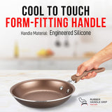 Pots and Pans Set – 14 Piece – Non-Stick Professional Home Kitchenware – Cooking Pots with Lids – Skillet Fry Pans – Suitable for Gas, Electric, Ceramic and Induction Counter Cooktops - Golden