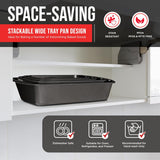 Bakken- Swiss Loaf Pan Set 4-Piece - Deluxe Nonstick Carbon Steel Bakeware for Perfect Bread and Cakes – Dishwasher Safe, Premium Pans for Home Baking