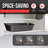 Bakken- Swiss Loaf Pan Set 1-Piece - Deluxe Nonstick Carbon Steel Bakeware for Perfect Bread and Cakes – Dishwasher Safe, Premium Pans for Home Baking