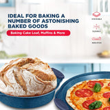 BAKKEN Kitchen Baking Pan Set - Nonstick Coating, Carbon Steel Bakeware Sets with Blue Silicone Handles, Baking Kitchen Essentials, PFOA, PFOS, PTFE Free, Oven Safe Tray (Up To 450° F), Set of 18