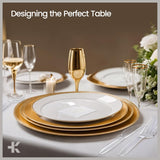 Bakken Disposable Cutlery Set 100 Pieces Knives, Heavy Duty Plastic Silverware