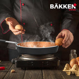 Bakken-Swiss 2-Piece Mini Nonstick Egg & Omelet Pan – Eco-Friendly, Non-Toxic, Dishwasher Safe
