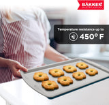 Bakken Swiss Cookie Sheet 3 Piece Set - Non-Stick, Stackable Baking Pans, Deluxe Ceramic Coating – Dishwasher Safe - for Home Baking