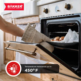 Bakken Swiss - Bakeware Set – 6 Piece – Stackable, Deluxe, Non-Stick Baking Pans for Professional and Home Cooking – Carbon Steel, Gray Coating