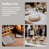 Bakken Disposable Cutlery Set 100 Pieces Spoons, Heavy Duty Plastic Silverware