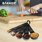 Precision Measuring Spoon Set - 5-Piece Stainless Steel Kit for Accurate Cooking & Baking - Easy Nesting, Dishwasher Safe - Essential Kitchen Tools