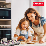 Bakken Swiss - Bakeware Set – 6 Piece – Stackable, Deluxe, Non-Stick Baking Pans for Professional and Home Cooking – Carbon Steel, Gray Coating