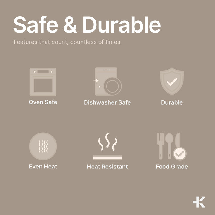 Stainless Steel Stockpot with Lid 20 Quart, Durable 18/8 Stainless Steel, Impact-Bonded Base for Even Heating, Riveted Handles, Oven & All Stove Compatible, Safe Up To 500°F (260°C)