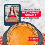 BAKKEN 6-Piece Kitchen Baking Pan Set - Commercial Grade Carbon Steel Bakeware, With Nonstick Coating, Stackable and Space-saving Design, PFOA, PFOS, PTFE Free, Oven Safe (Up To 450°F), Gray Marble