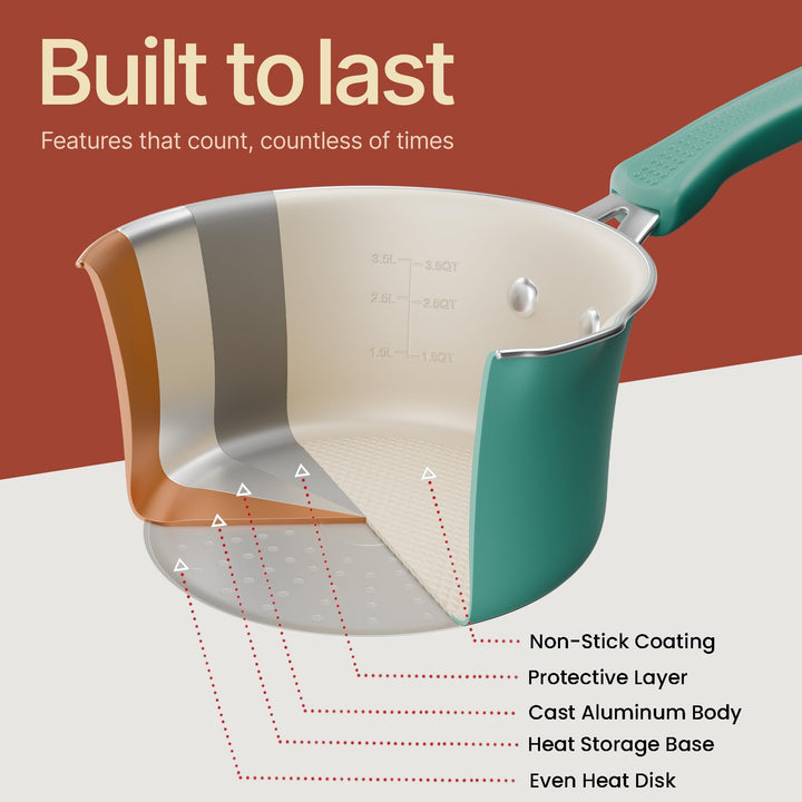 Pots and Pans Set, 23-Piece Non Stick Cookware & Bakeware Sets with Plaid Pattern, Stackable Design, Dishwasher Safe, Stain-resistant, Oven & All-Stove Safe, Tempered Glass Lid, Aqua