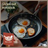 Pots and Pans Set, 23-Piece Non Stick Cookware & Bakeware Sets with Plaid Pattern, Stackable Design, Dishwasher Safe, Stain-resistant, Oven & All-Stove Safe, Tempered Glass Lid, Blue